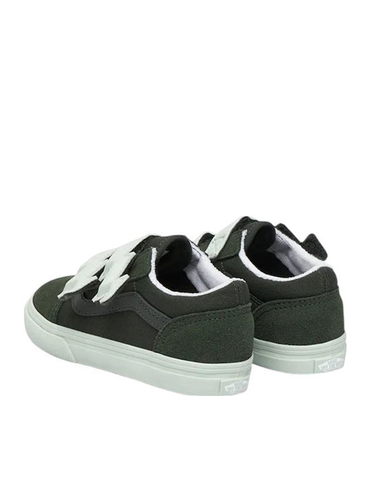 Old Skool V Παιδικά Sneakers με Σκρατς Χακί