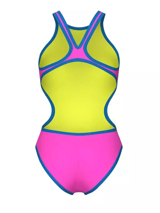 One Biglogo Activewear Swimsuit Fuchsia