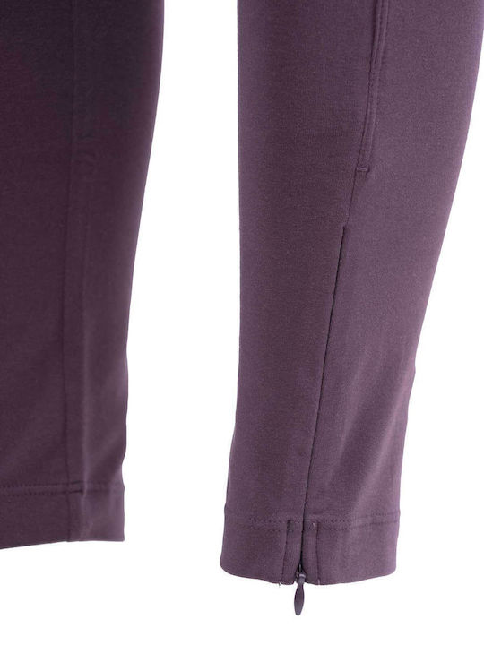 Women's Long Training Legging High Waisted Purple