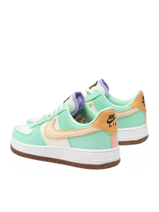 Air Force 1 '07 LX Sneakers Green Glow / Coconut Milk / Metallic Gold