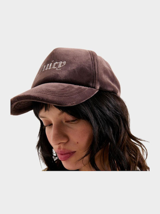 Juicy Couture Velour Diamante Baseball Cap Jcawh224702-193 Brown