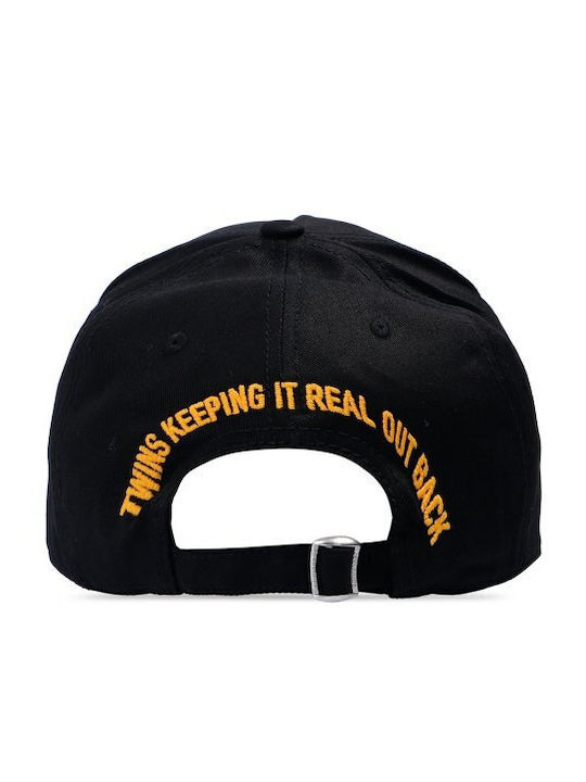 Unisex Dsquared2 Καπέλο Baseball-μαύρο Bcm0376 05c00001 2124 Unisex Dsquared2 Καπέλο Baseball-μαύρο Bcm0376 05c00001 2124