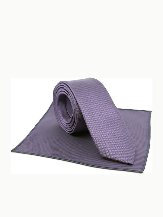 Legend Accessories Set de Cravată pentru Bărbați Tipărit în Culorea Violet