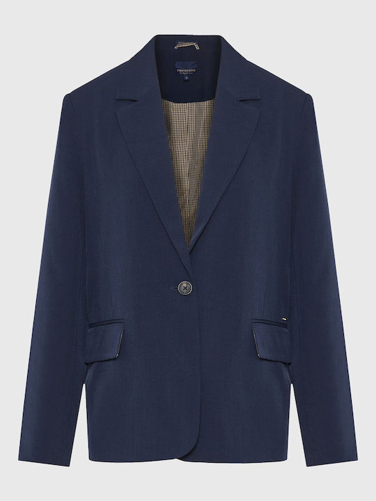 Funky Buddha Женски Сако Тъмносин