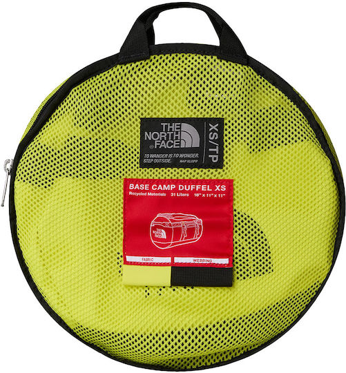 The North Face Base Camp Duffel Sack Voyage Back 31lt Yellow Fabric L27.94xW27.94xH27.92cm