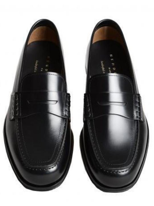 Δερμάτινα Ανδρικά Loafers σε Μαύρο Χρώμα