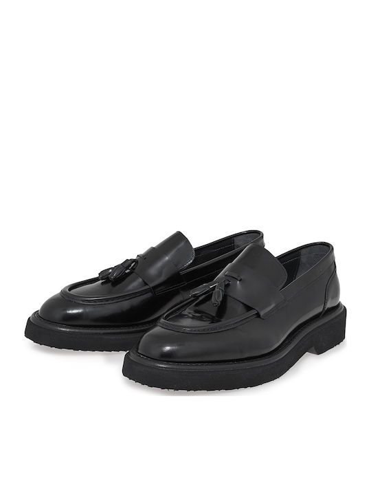 Men's Leather Loafers Black