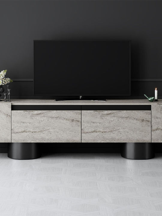 Έπιπλο Τηλεόρασης Haven Travertine Μ180xΠ30xΥ50cm