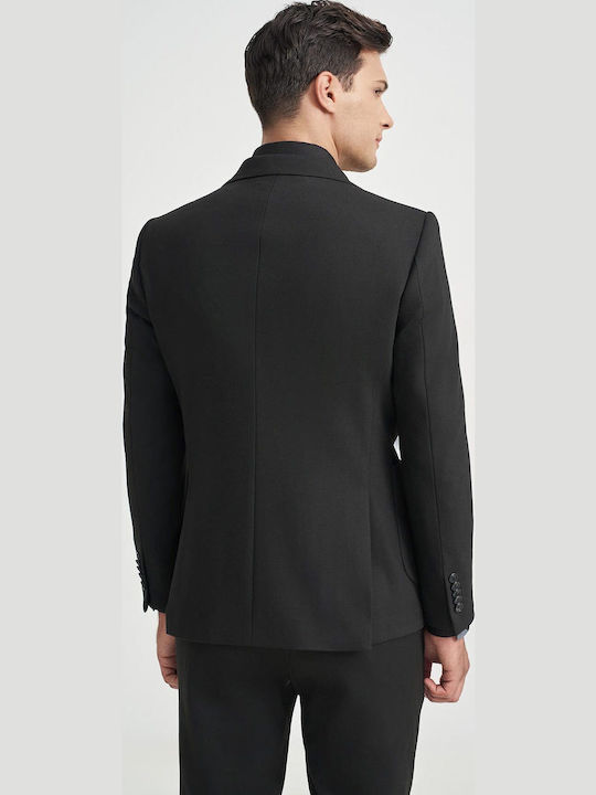 Men's Suit Jacket Slim Fit Black