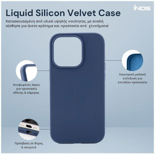 iNOS Back Cover Σιλικόνης Μαύρο (Redmi 14C / Poco C75Realme C75)