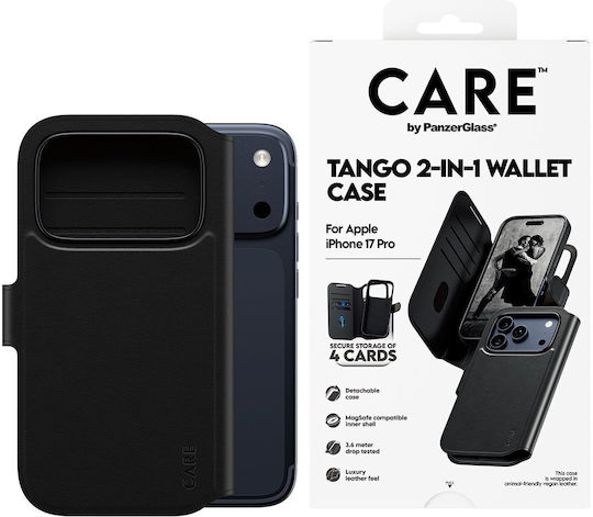CARE by PanzerGlass Leather / Plastic Wallet Black (iPhone 18 Pro / 17 Pro)