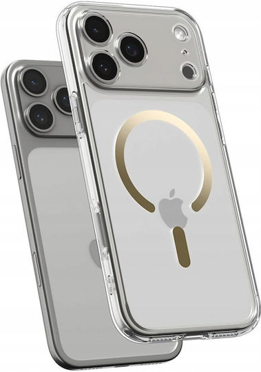 Spigen Ultra Hybrid Mag Back Cover Silicone / Plastic 2mm Clear Gold (iPhone 17 Pro)
