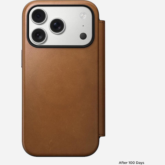 Nomad Wallet Metallic 2mm Brown (iPhone 17 Pro)