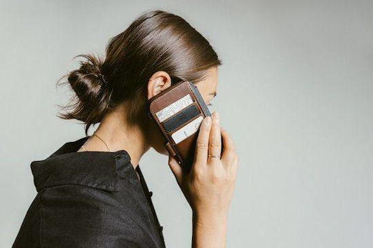 Nomad Wallet Μεταλλικό 0.75mm Μπορντό (iPhone 17 Pro)