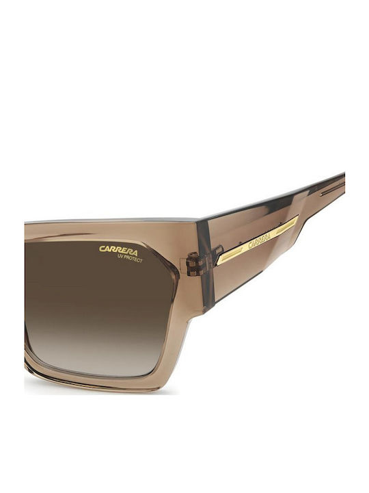 Carrera Victory C Unisex Sunglasses with Brown Horn-Rimmed Frame and Grey Gradient Lenses 19/S 09Q/HA