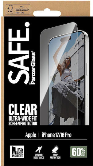 Safe By Panzerglass Screen Protector Iphone 17 Iphone 16 Pro Ultra-wide Fit W Easyaligner