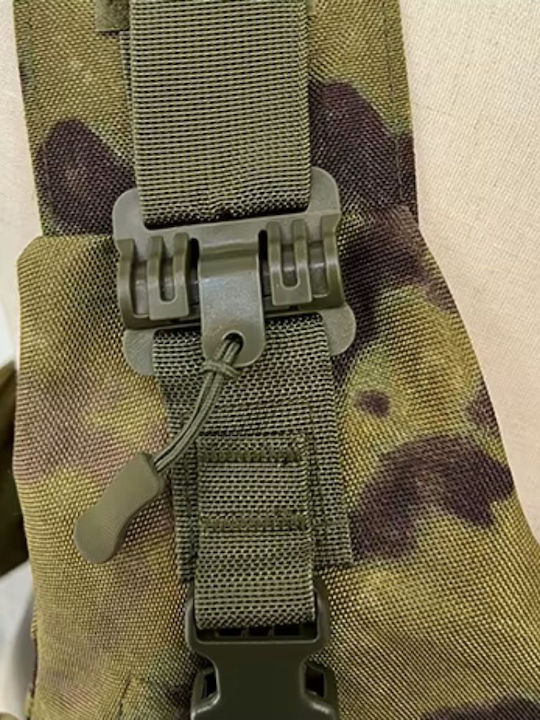 Linovit Vestă Tactică Reglabilă Impermeabilă Sistem Molle Buzunare Modulare Suport Plăci Balistice Airsoft Paintball Vânătoare Activități în Aer Liber Camuflaj Kaki