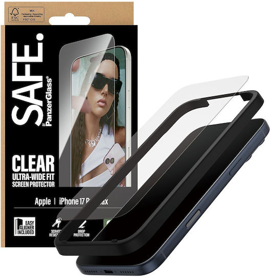 PanzerGlass Safe Ultra-Wide Fit Tempered Glass (iPhone 17 Pro Max)