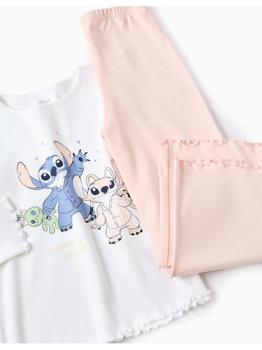 Zippy Kids' Pajamas White/Pink