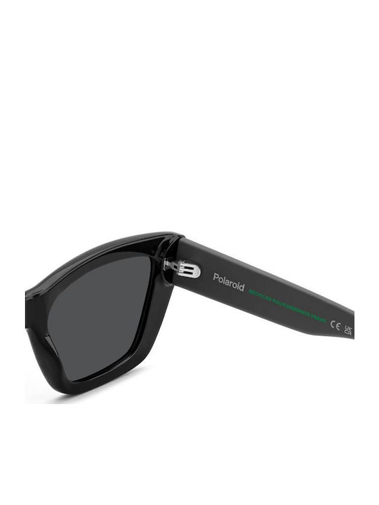 Polaroid Women’s Sunglasses With Black Horn-Rimmed Frame And Grey Lens PLD6242/S/X 807/M9