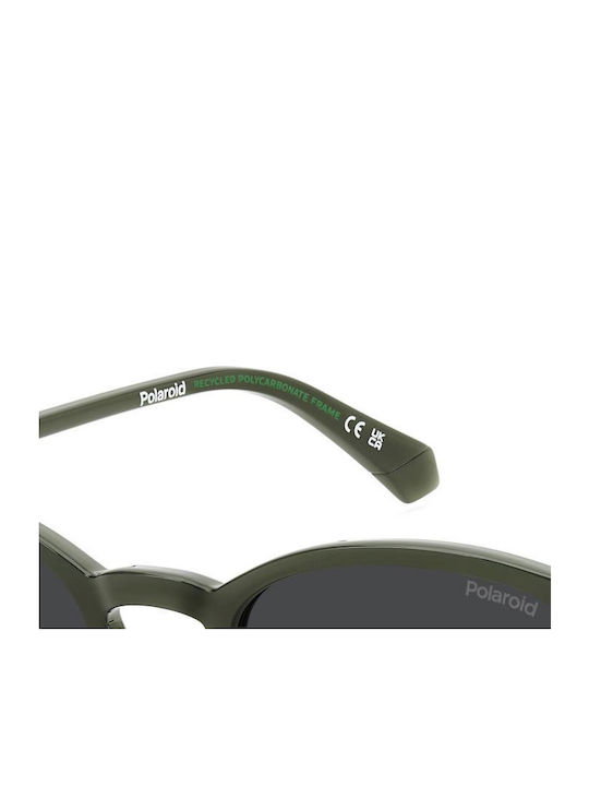 Polaroid Herren Sonnenbrille mit Grün Kunststoff Gestell und Gray Linse