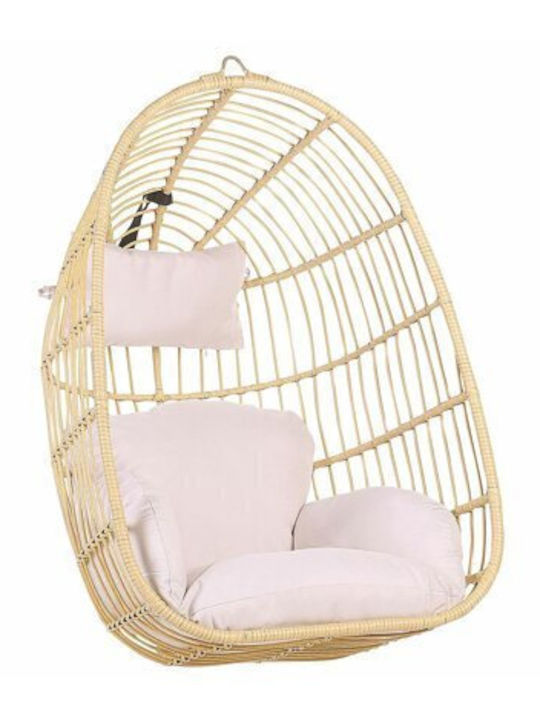 Berwyn 1849 Swing Chair with Base Plastic W84xD70xH113cm Brown