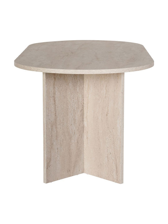 Sablin Tisch Speisesaal Holz Travertine 180x89.5x75cm