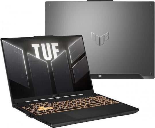 Asus TUF Gaming F16 FX607VJ-RL080 16" FHD+ 144Hz (Nucleu 5-210H/16GB/512GB SSD/GeForce RTX 3050/No OS) Mecha Gray (Tastatură US)