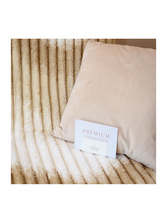 My Home Luxury Κουβέρτα Fleece Μονή 160x220εκ. Εκρού - Μπεζ