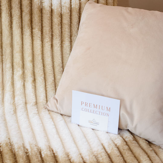 My Home Luxury Blanket Fleece Single 160x220cm Ecru - Beige