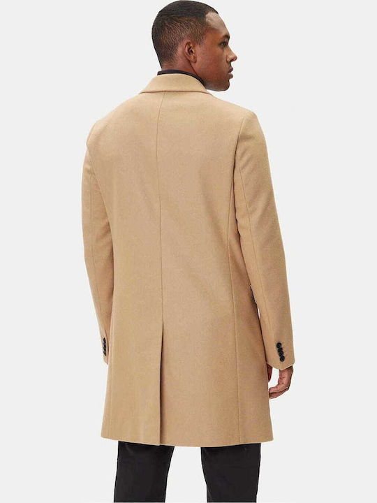 Herren Mantel Beige