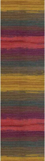 Alize Angora Gold Mixed Yellow Red Green 100m 550gr
