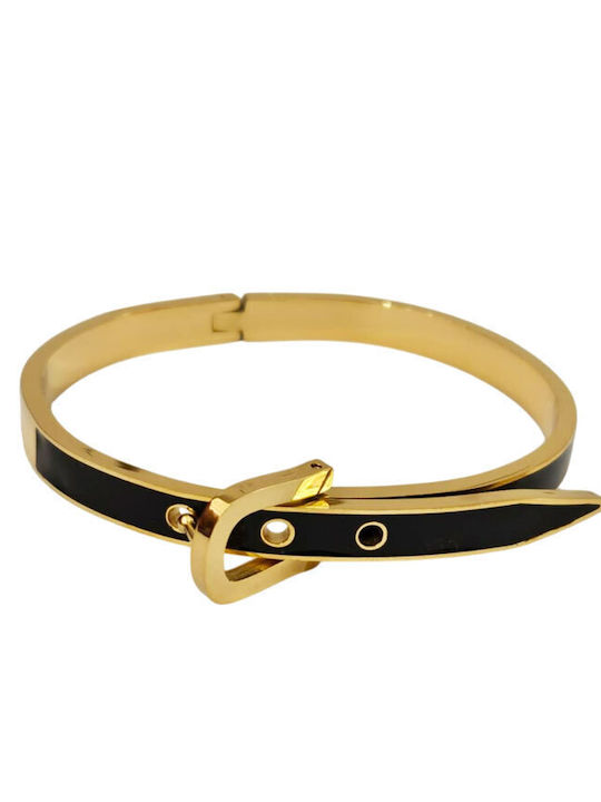 Women's Steel Handcuff Bracelet Gold Plated 6cm