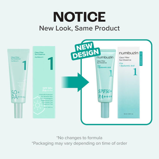 Numbuzin No. 1 Sunscreen Cream SPF50 50ml