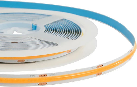 GloboStar Ταινία LED Bee 24V Θερμό Λευκό Φως 5m Τύπου COB