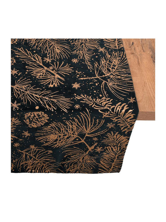Decorative Christmas Runner Fylliana Fl286 Blue Gold 40x140cm