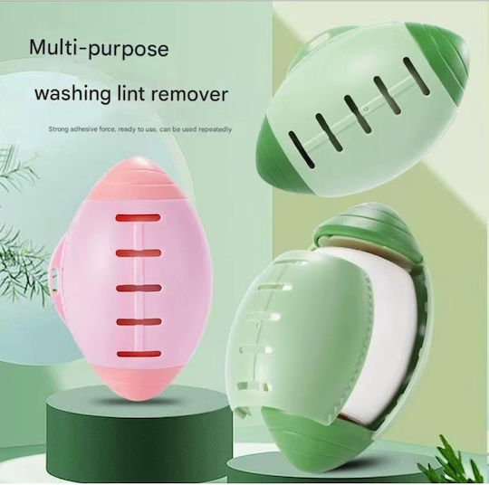 Reusable Lint Roller Handle Removing Pet Hair Made Silicone Strong Adhesive Washable Under Running Water Green
