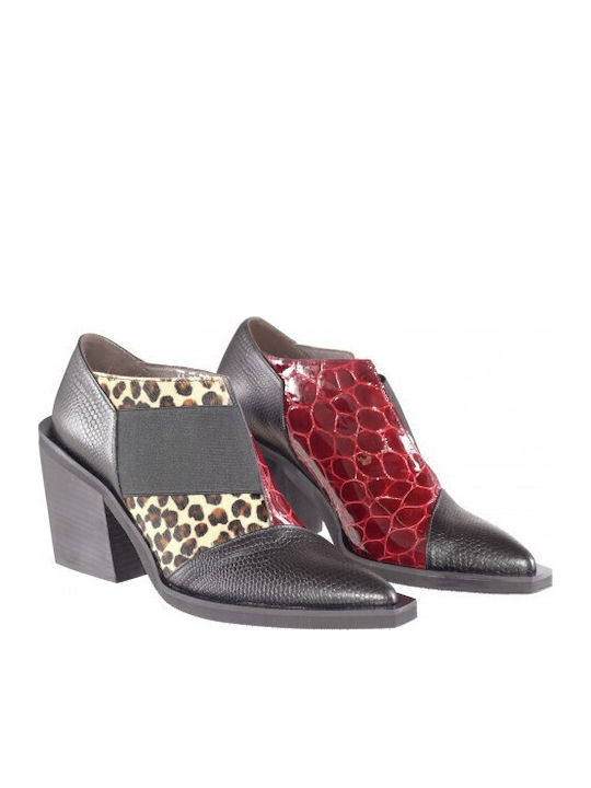 Leather Women's Ankle Boots Black