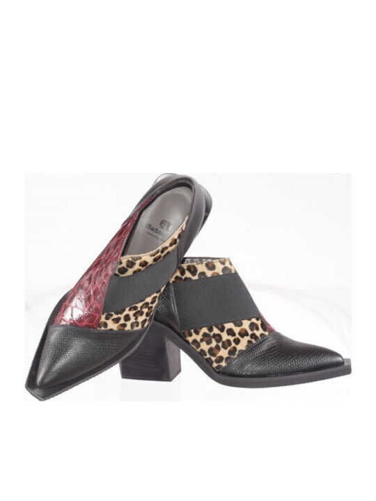 Leather Women's Ankle Boots Black