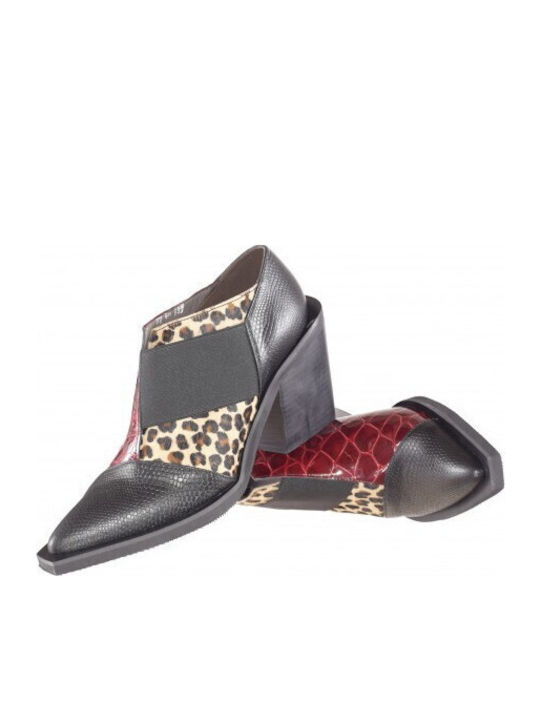 Leather Women's Ankle Boots Black