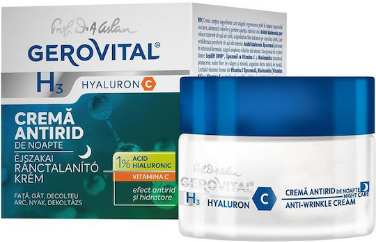 Gerovital H3 Hyaluron C Reich Creme Gesicht Nacht 50ml