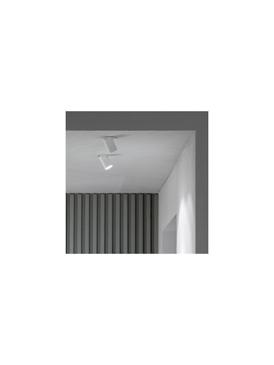 Ideal Lux Metallic Frame for Spot Built-in LED and Warm White Light White 13.8x13.8cm. 1pcs