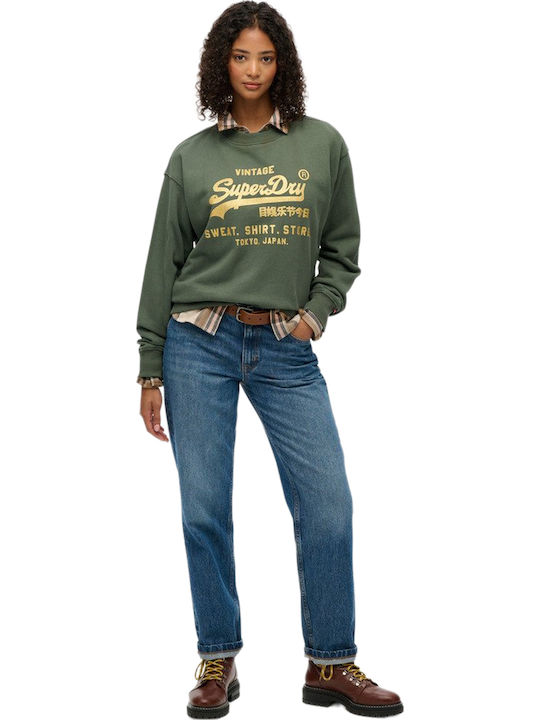Embellished Vl Γυναικείο Φούτερ Thyme Green