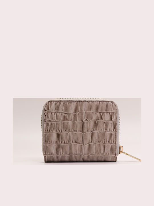 Small Leather Women's Wallet Cards Beige
