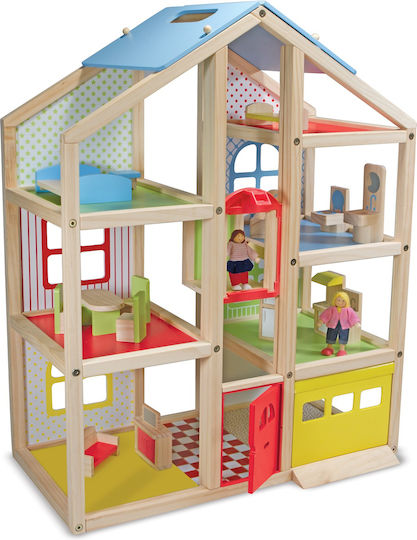 Melissa & Doug Căsuță de păpuși din lemn