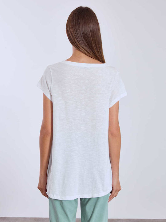 Γυναικείο T-shirt Λευκό