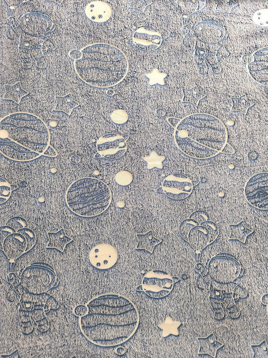 Одеяло Флийс Светещо Fluorescent Blue 200x150cm