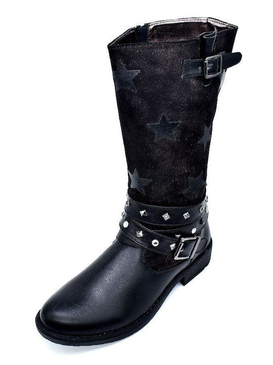 Kinderstiefel mit Reißverschluss Schwarze