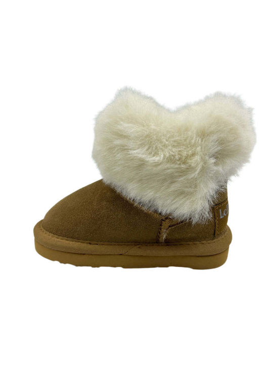 Carrie Suede Kinderstiefeletten Tabac Braun