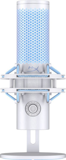 HP HyperX QuadCast 2 Microfon Condensator de birou în Culoarea White